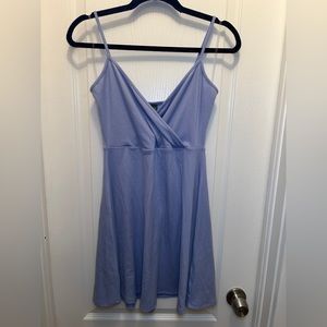 Strapless Skater Dress in color Periwinkle